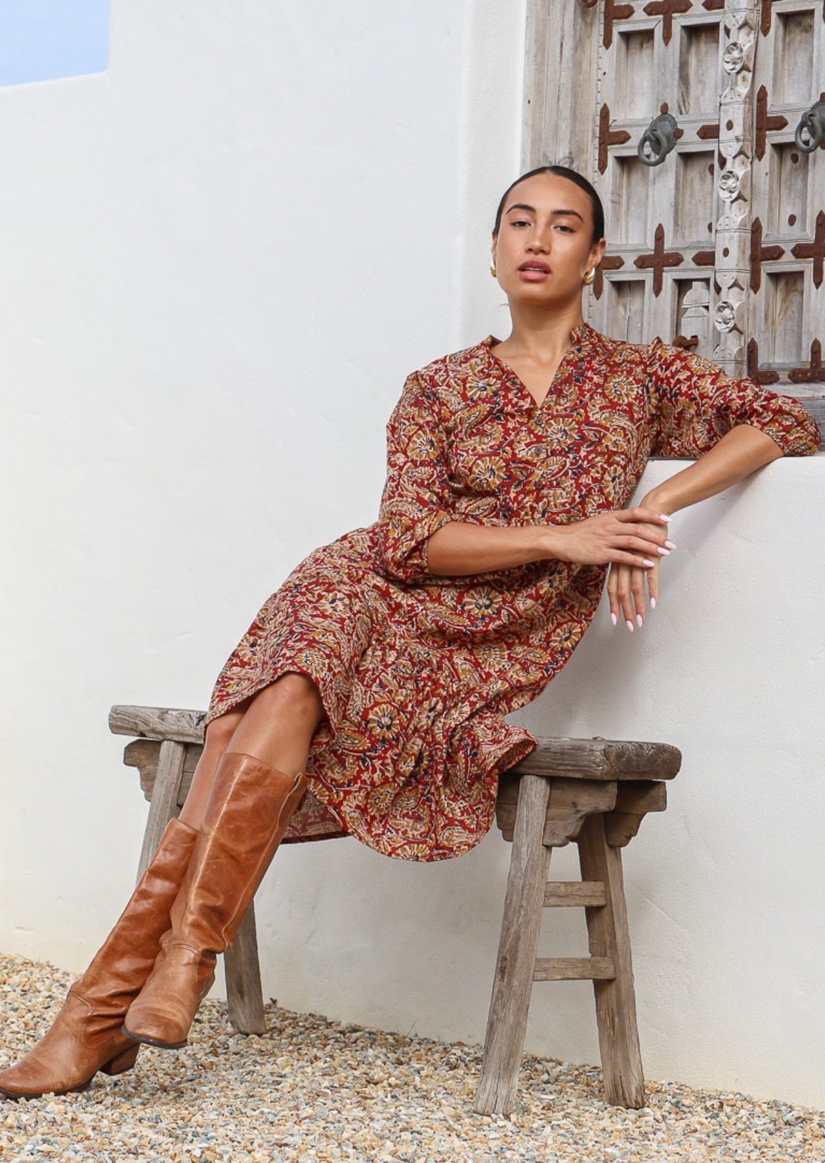 Tiered Midi Dress Mayur