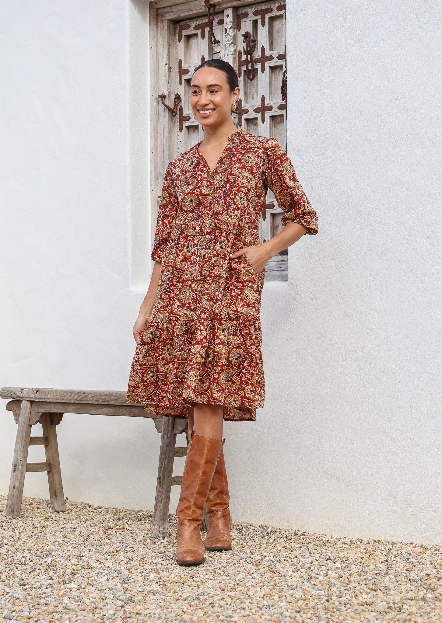 Tiered Midi Dress Mayur