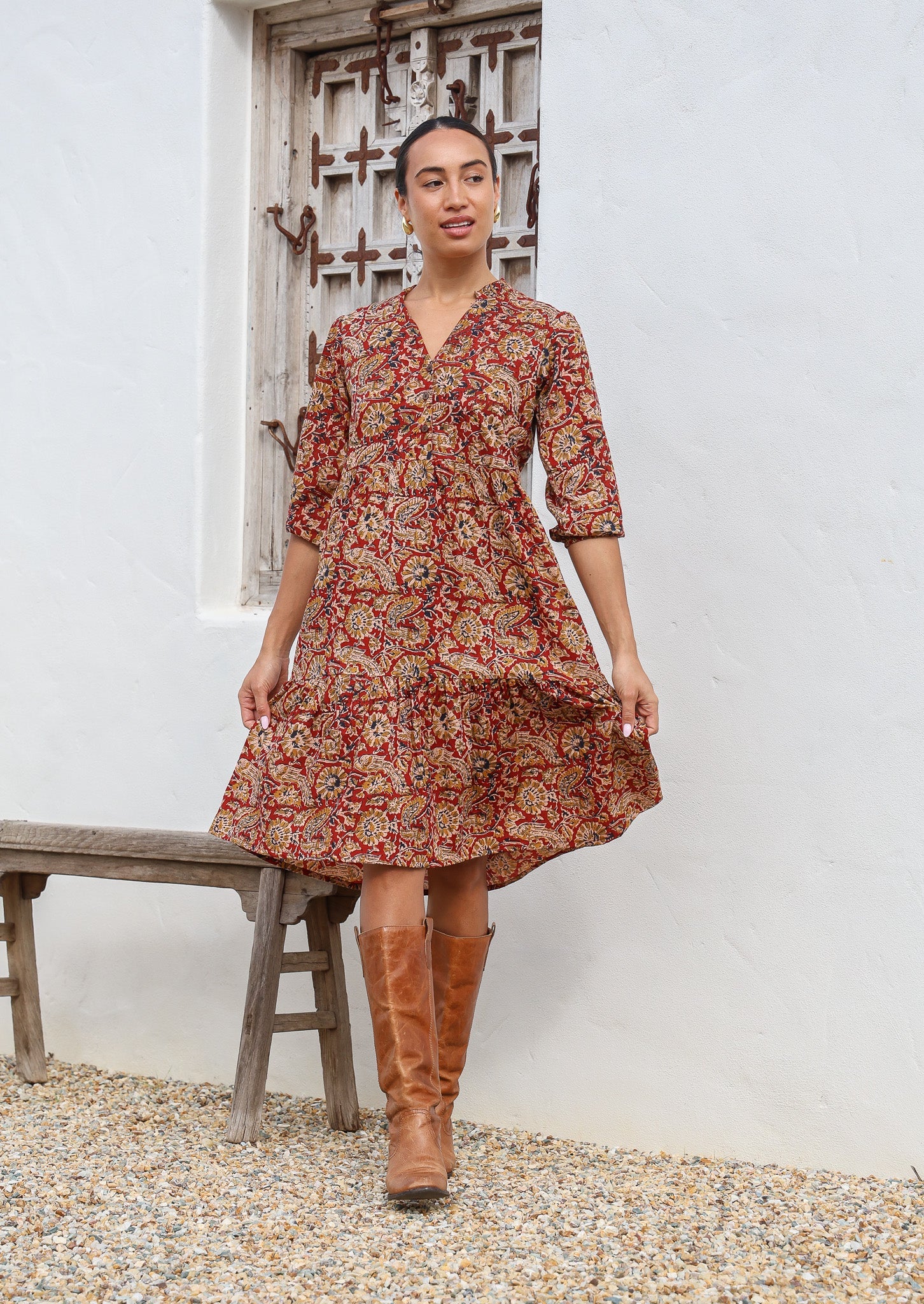 Tiered Midi Dress Mayur