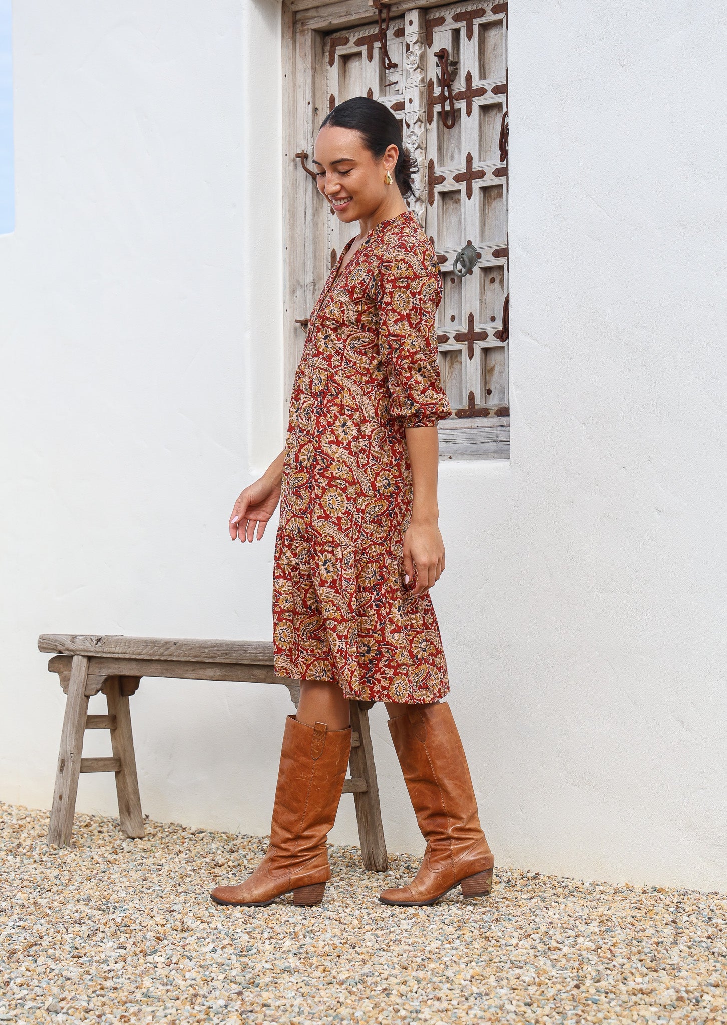 Tiered Midi Dress Mayur